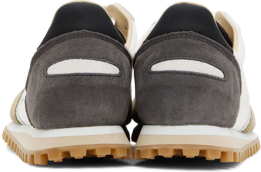 Spalwart White & Khaki Marathon Trail Low Mix Sneakers