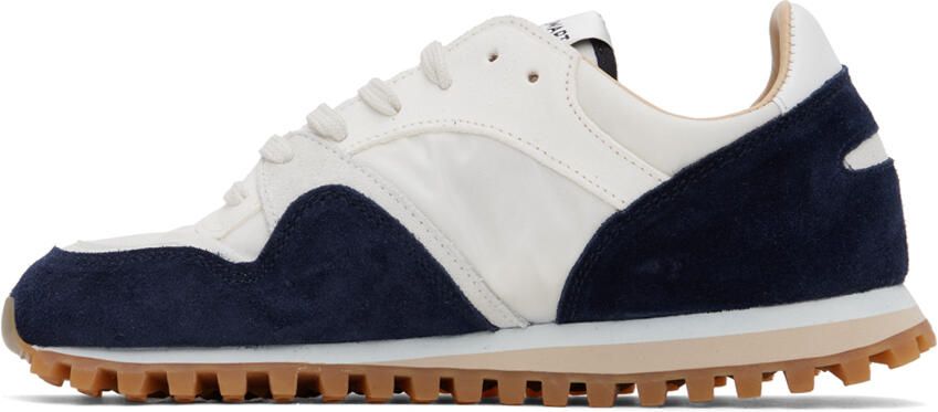 Spalwart White & Navy Marathon Trail Sneakers - Picture 3