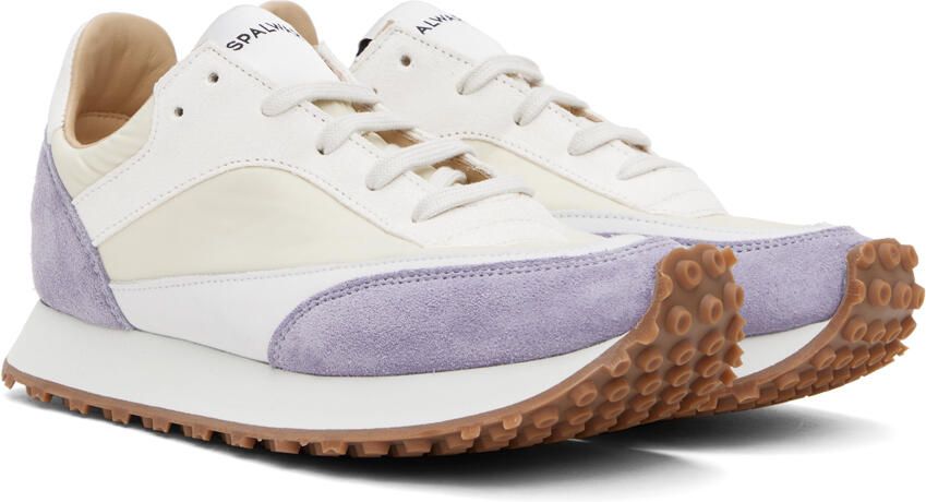 Spalwart White & Purple Tempo Sneakers - Picture 2