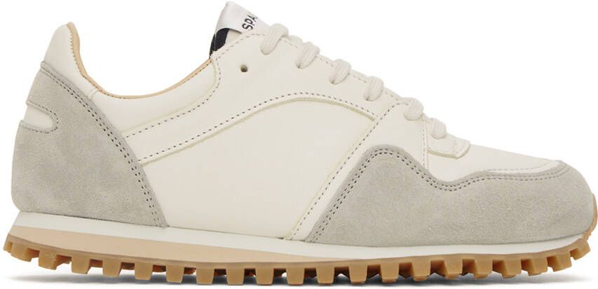 Spalwart White & Gray Marathon Trail Low Sneakers