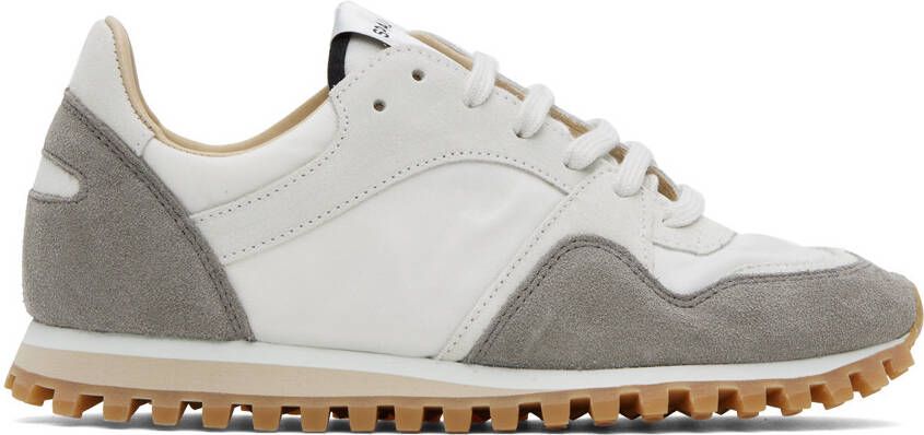 Spalwart White & Gray Marathon Trail Low Sneakers - Picture 4