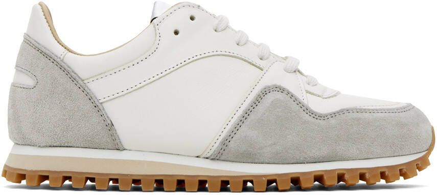 Spalwart White & Gray Marathon Trail Low Sneakers - Picture 5