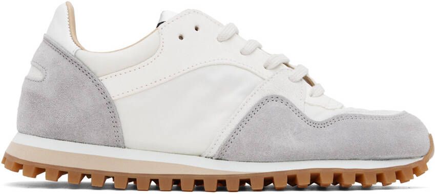 Spalwart White & Gray Marathon Trail Sneakers