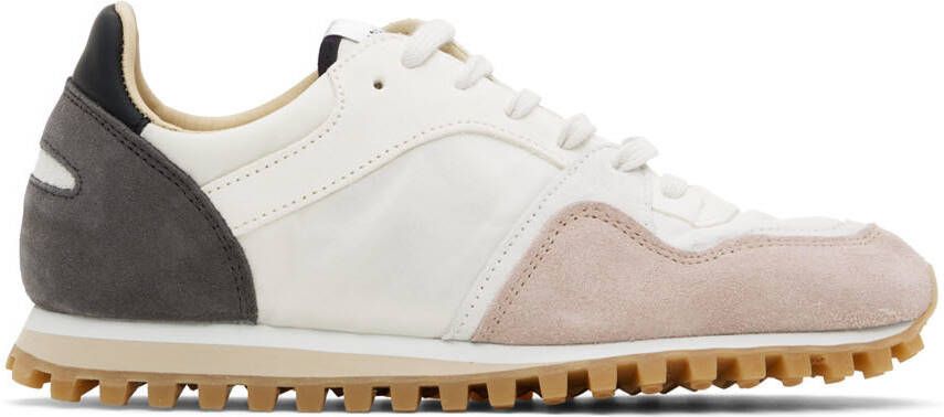 Spalwart White & Pink Marathon Trail Low Mix Sneakers - Picture 5