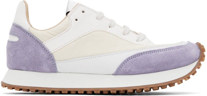 Spalwart White & Purple Tempo Sneakers - Picture 5
