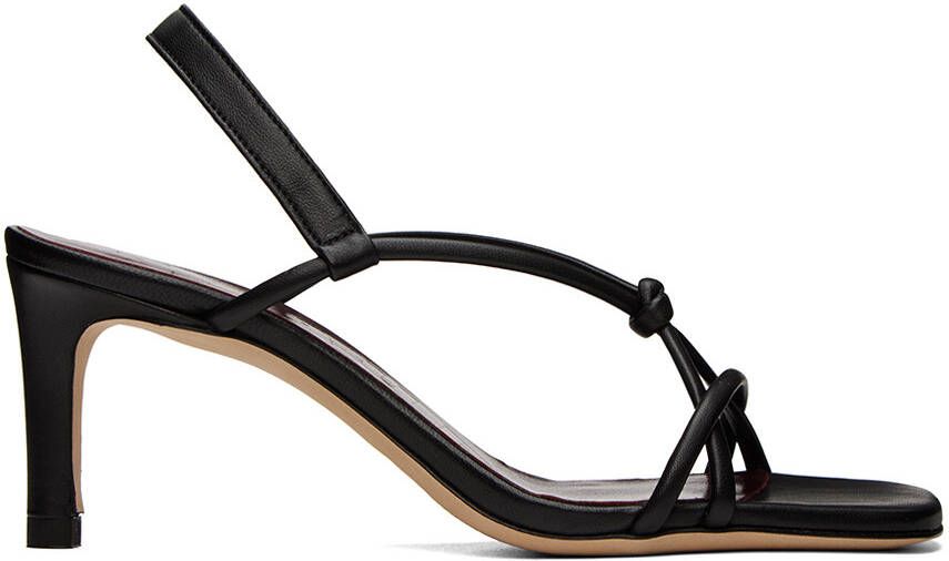 Staud Black Nicolette Heeled Sandals - Picture 3