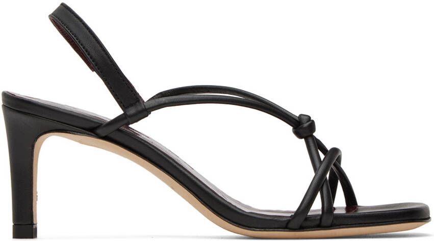 Staud Black Nicolette Heeled Sandals - Picture 6