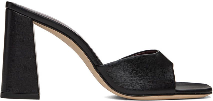 Staud Black Sloane Leather Heeled Sandals - Picture 2