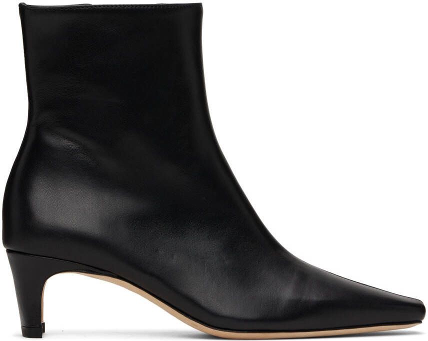 Staud Black Wally Ankle Boots - Picture 7
