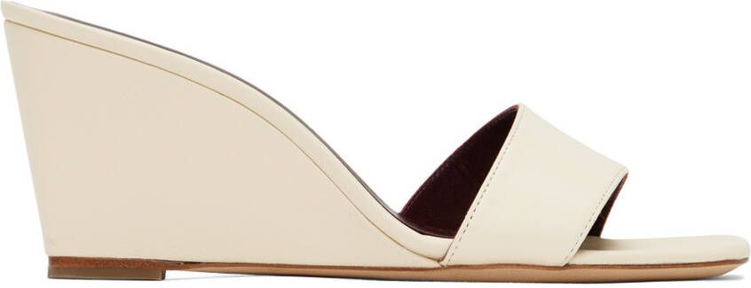 Staud Off-White Billie Wedge HeeledSandals - Picture 5