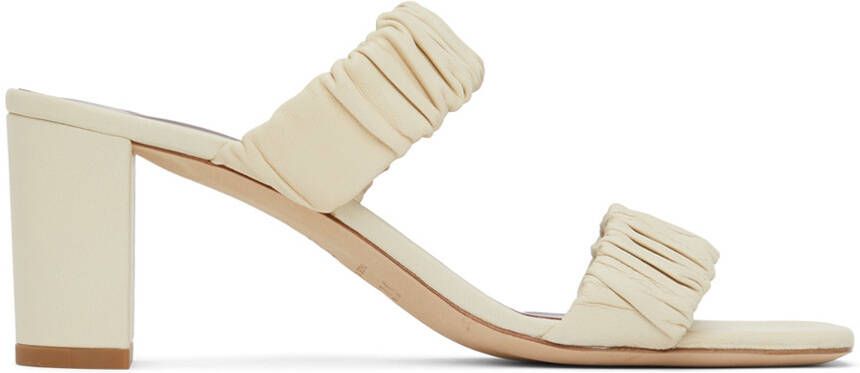Staud Off-White Frankie Heeled Sandals - Picture 9
