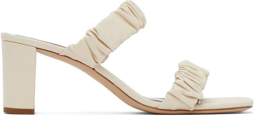 Staud Off-White Frankie Heeled Sandals - Picture 14