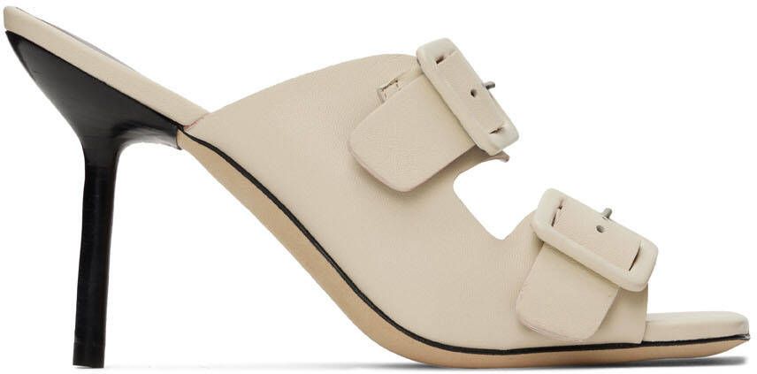 Staud Off-White Remi Heeled Sandals - Picture 5