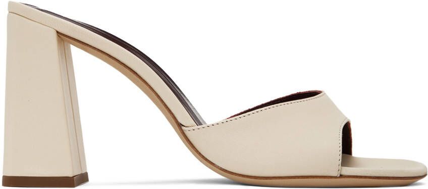 Staud Off-White Sloane Heeled Sandals - Picture 3