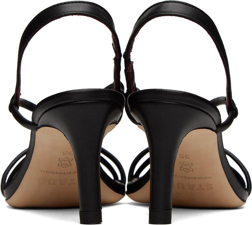 Staud Black Nicolette Heeled Sandals