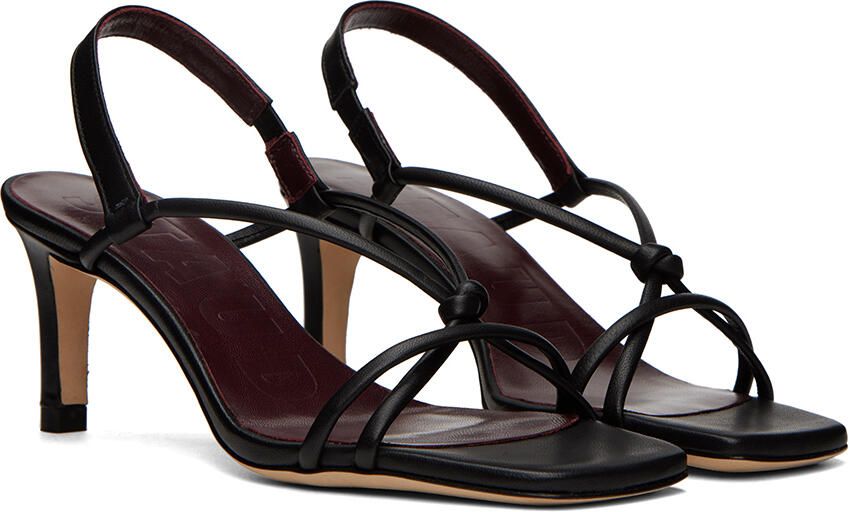 Staud Black Nicolette Heeled Sandals - Picture 2