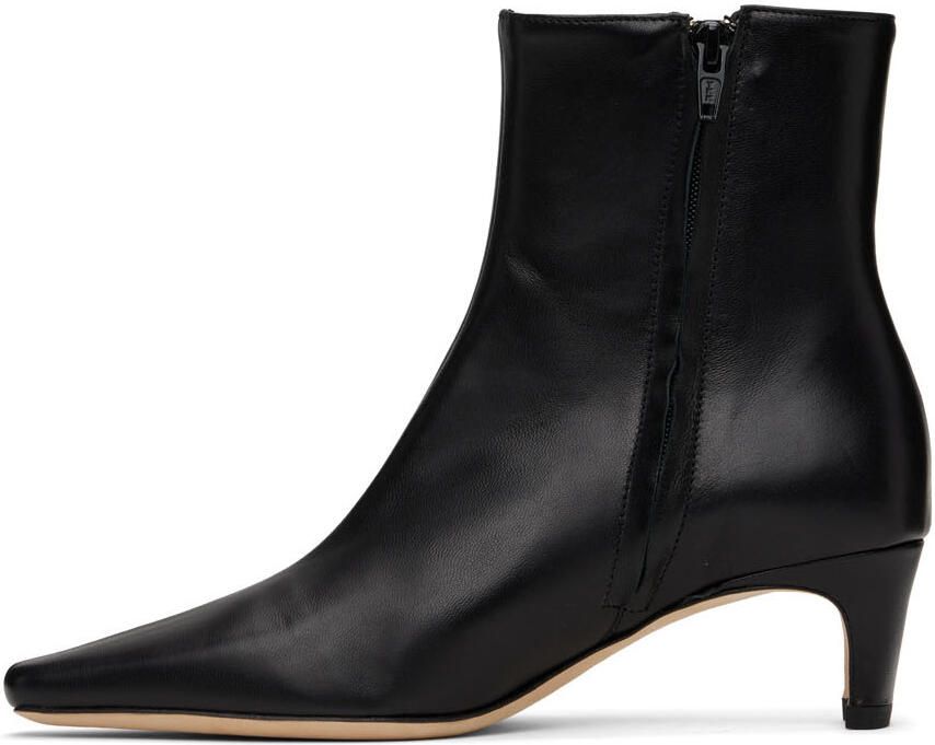 Staud Black Wally Ankle Boots - Picture 3