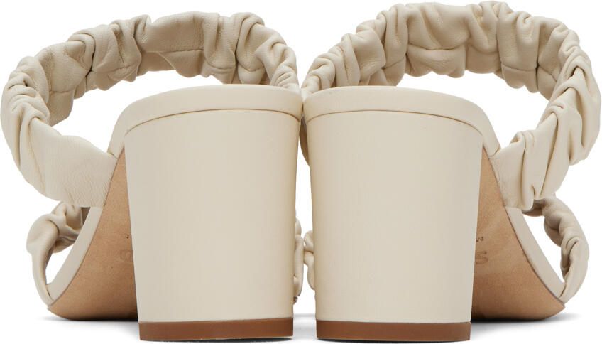 Staud Off-White Frankie Heeled Sandals - Picture 6