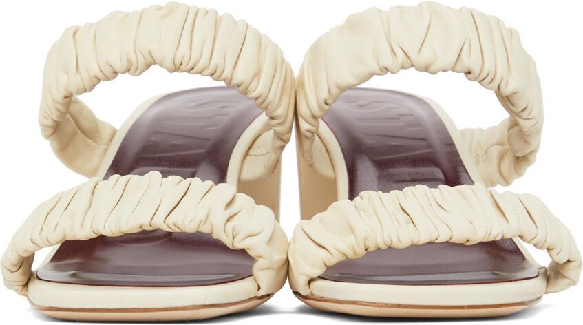 Staud Off-White Frankie Heeled Sandals - Picture 7