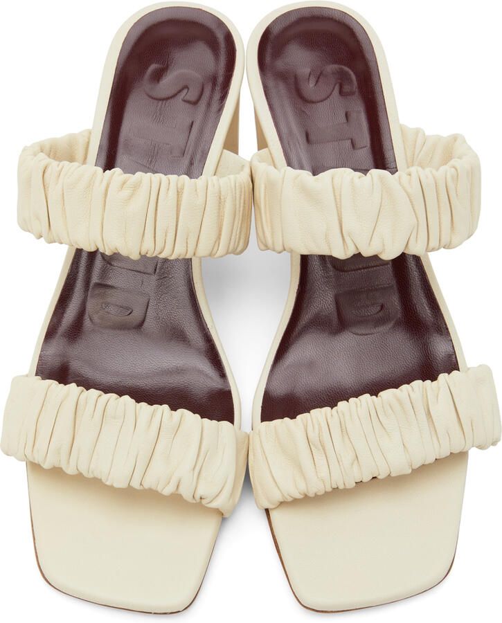 Staud Off-White Frankie Heeled Sandals