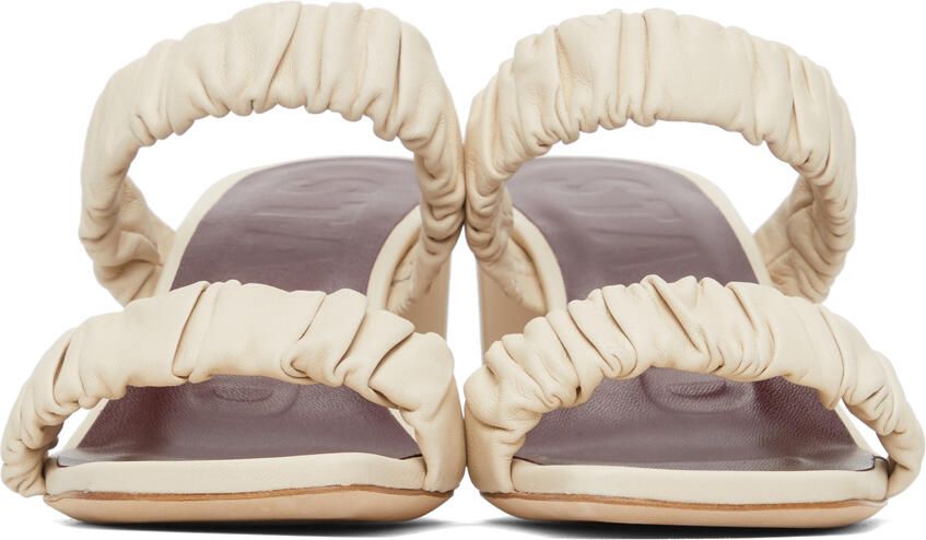 Staud Off-White Frankie Heeled Sandals - Picture 5