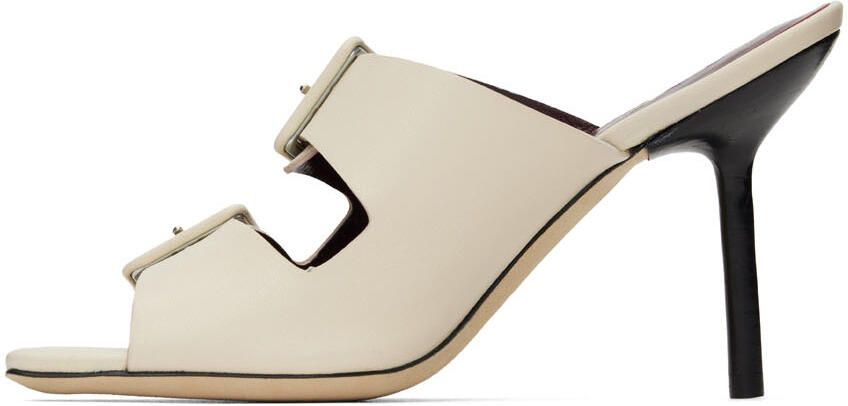 Staud Off-White Remi Heeled Sandals - Picture 3