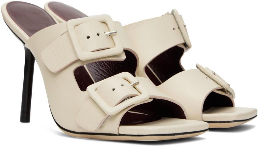 Staud Off-White Remi Heeled Sandals - Picture 2