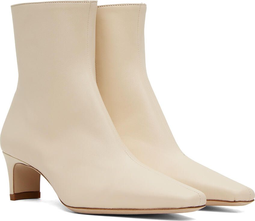 Staud Off-White Wally Ankle Boots - Picture 2