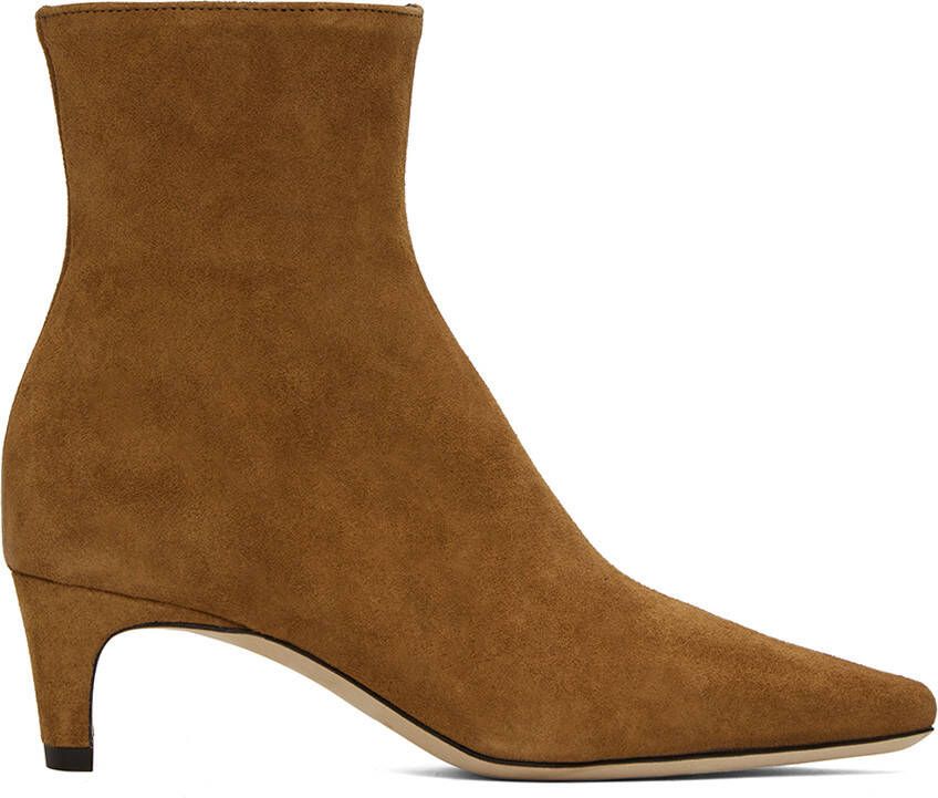 Staud Tan Wally Ankle Boots - Picture 5