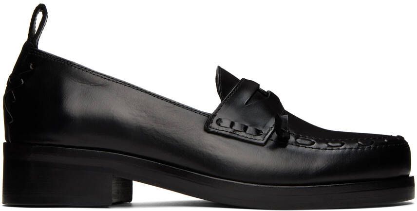 Stefan Cooke Black Leather Loafers - Picture 5