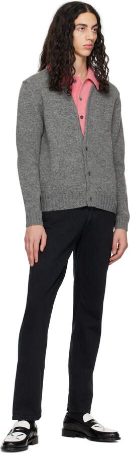 Stefan Cooke Black & White Slashed Loafers - Picture 4