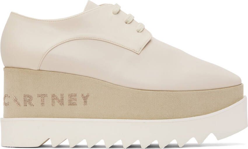 Stella McCartney Beige Elyse Oxfords - Picture 5