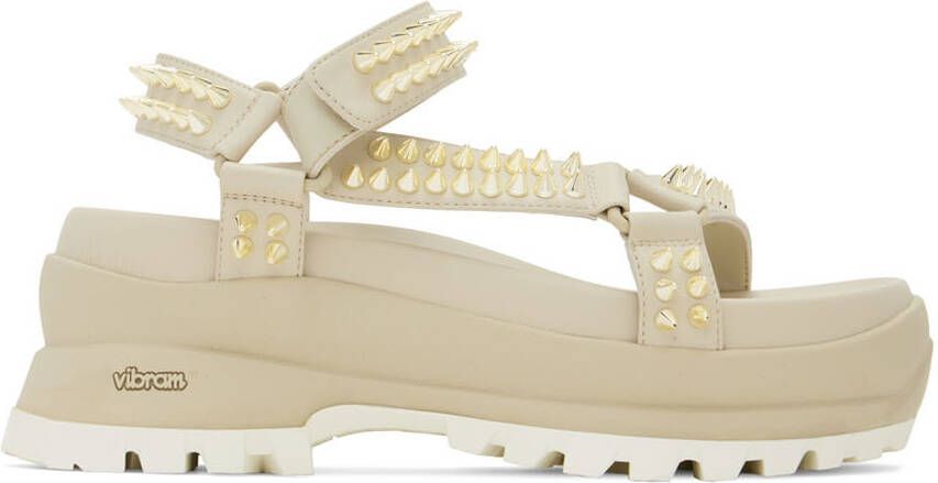 Stella McCartney Beige Studded Trace Sandals