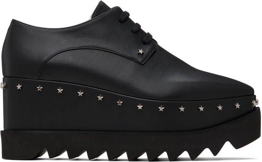 Stella McCartney Black Elyse Faux-Leather Derbys - Picture 5