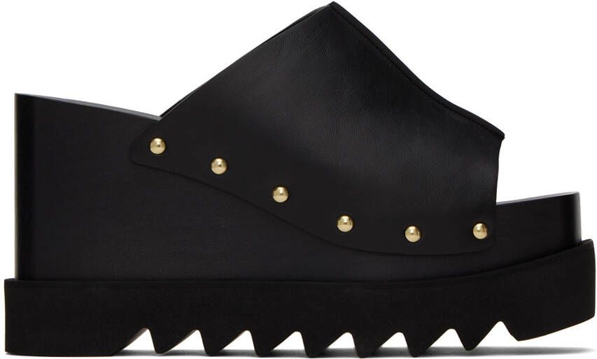 Stella McCartney Black Elyse Studded Heeled Sandals - Picture 5