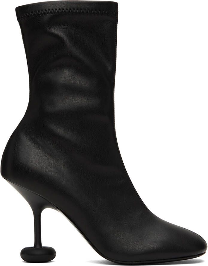 Stella McCartney Black Shroom Heel Boots - Picture 2