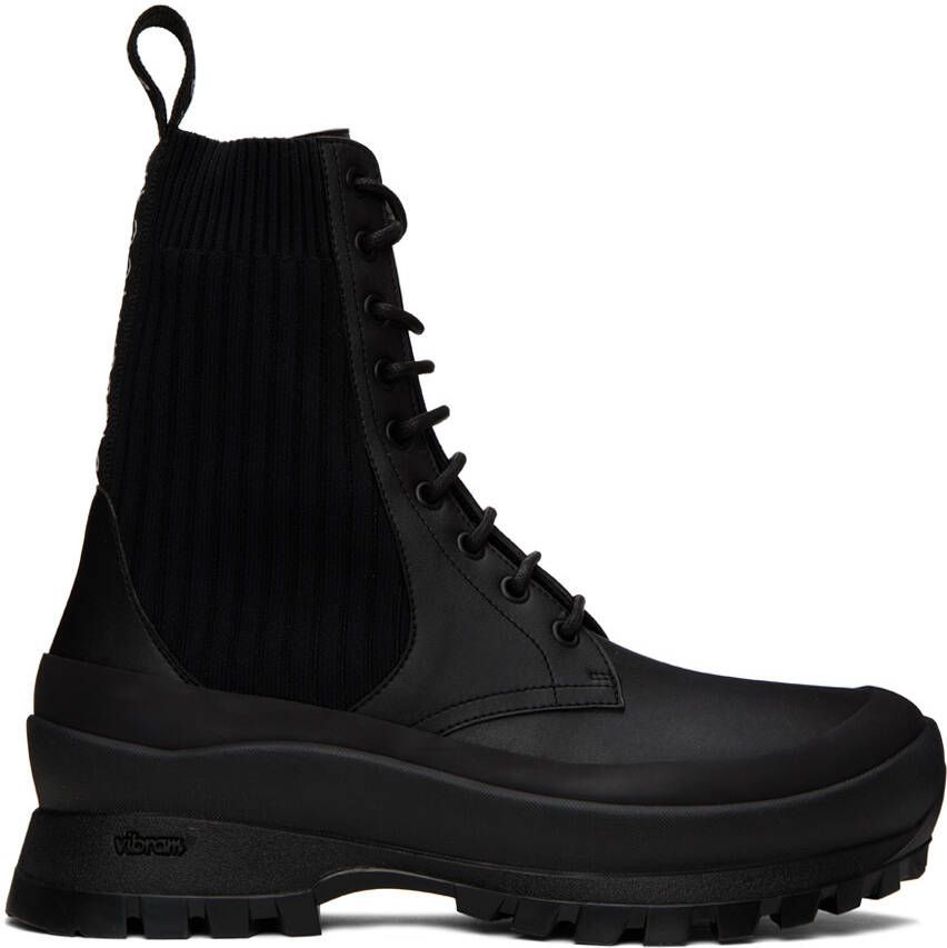 Stella McCartney Black Trace Biker Boots - Picture 5