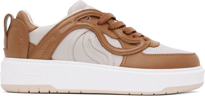 Stella McCartney Brown & Taupe S-Wave 1 Sneakers - Picture 5