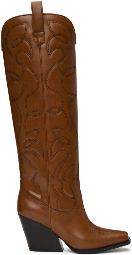 Stella McCartney Brown Cowboy Boots - Picture 3
