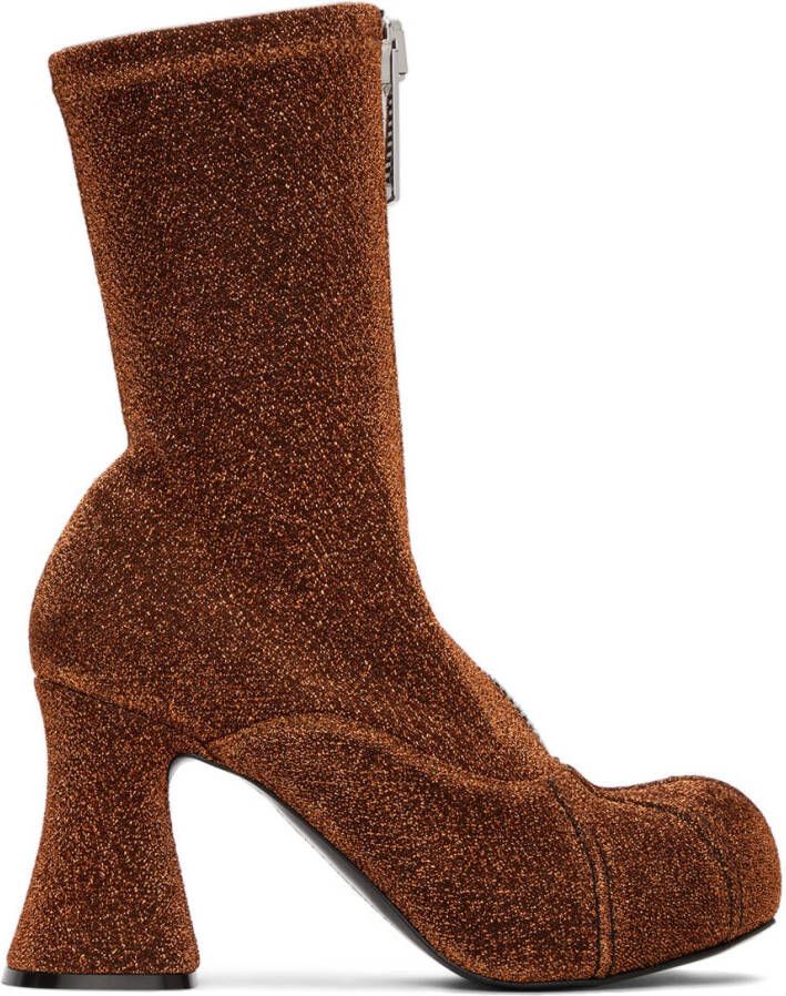 Stella McCartney Lurex Groove Sock Boots - Picture 5