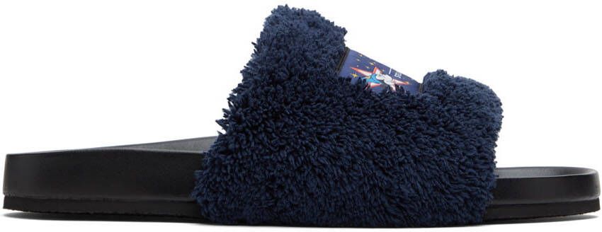 Stella McCartney Navy Fantasia Mickey Vesta Slides