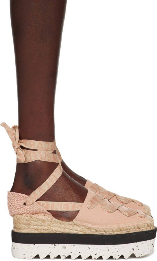Stella McCartney Pink Platform Gaia Espadrilles - Picture 5