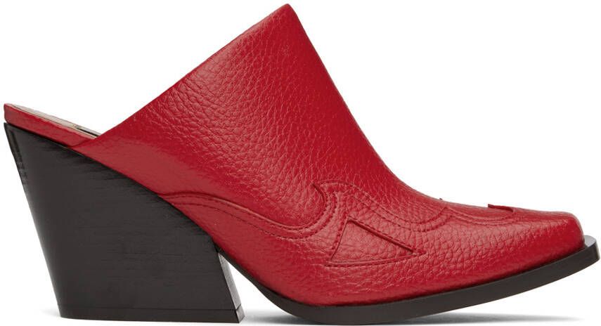 Stella McCartney Red Cowboy Cloudy Mules - Picture 5