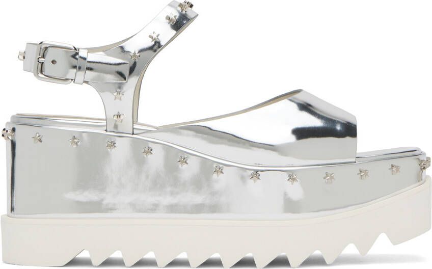 Stella McCartney Silver Elyse Heeled Sandals - Picture 5