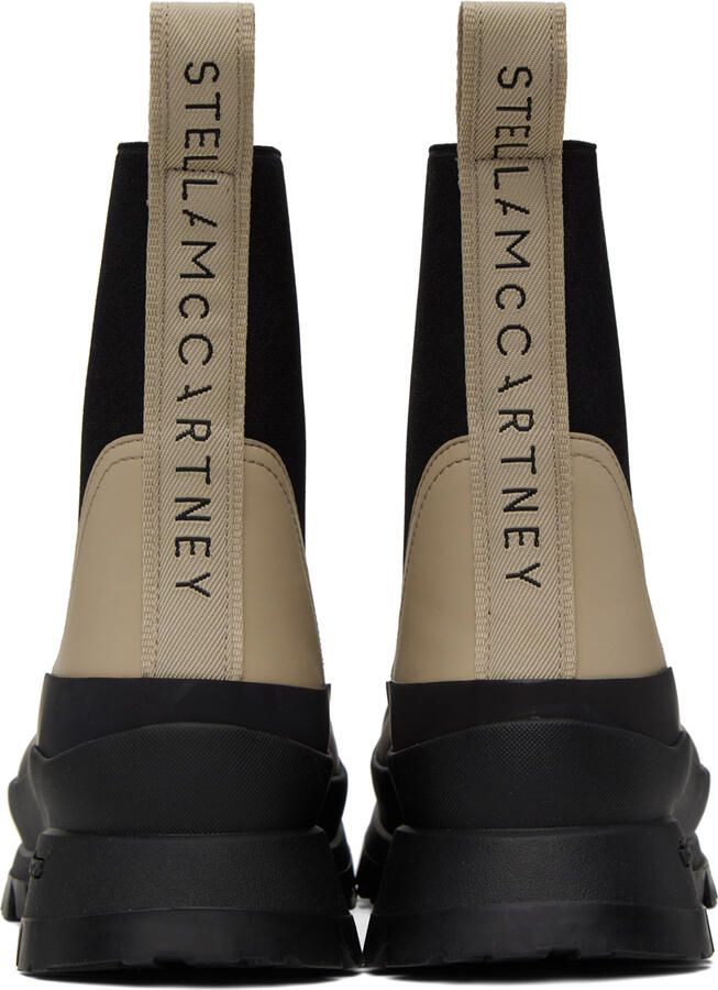 Stella McCartney Beige & Black Trace Sport Boots - Picture 3
