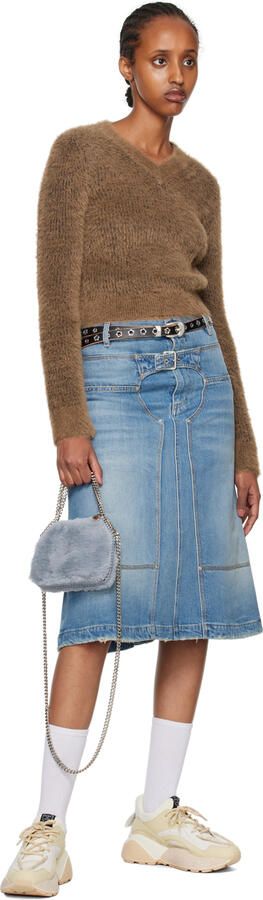 Stella McCartney Beige & White Eclypse Sneakers - Picture 5