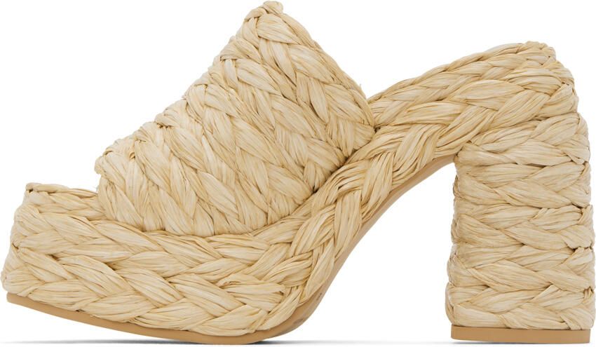 Stella McCartney Beige Skyla Heeled Sandals - Picture 3