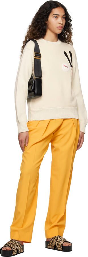 Stella McCartney Black & Beige Monogram Sandals - Picture 4