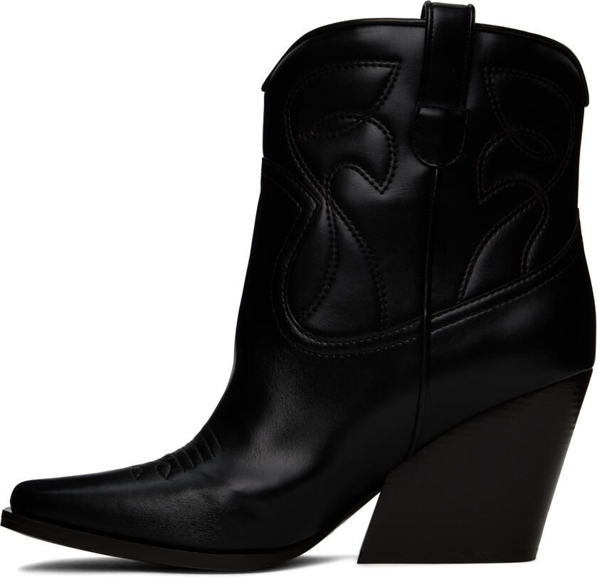 Stella McCartney Black Cowboy Ankle Boots - Picture 2