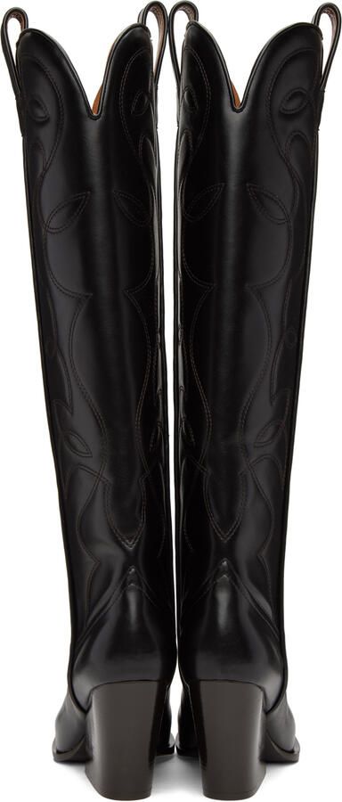 Stella McCartney Black Cowboy Tall Boots - Picture 3